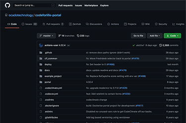Contribute through code Github image